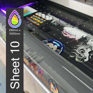 UVDTF Print Sheet Nr. 10 - 280mm x 5000mm